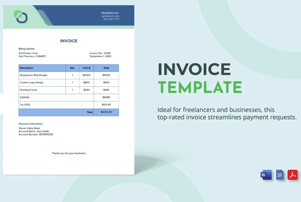 Professional Invoice Template